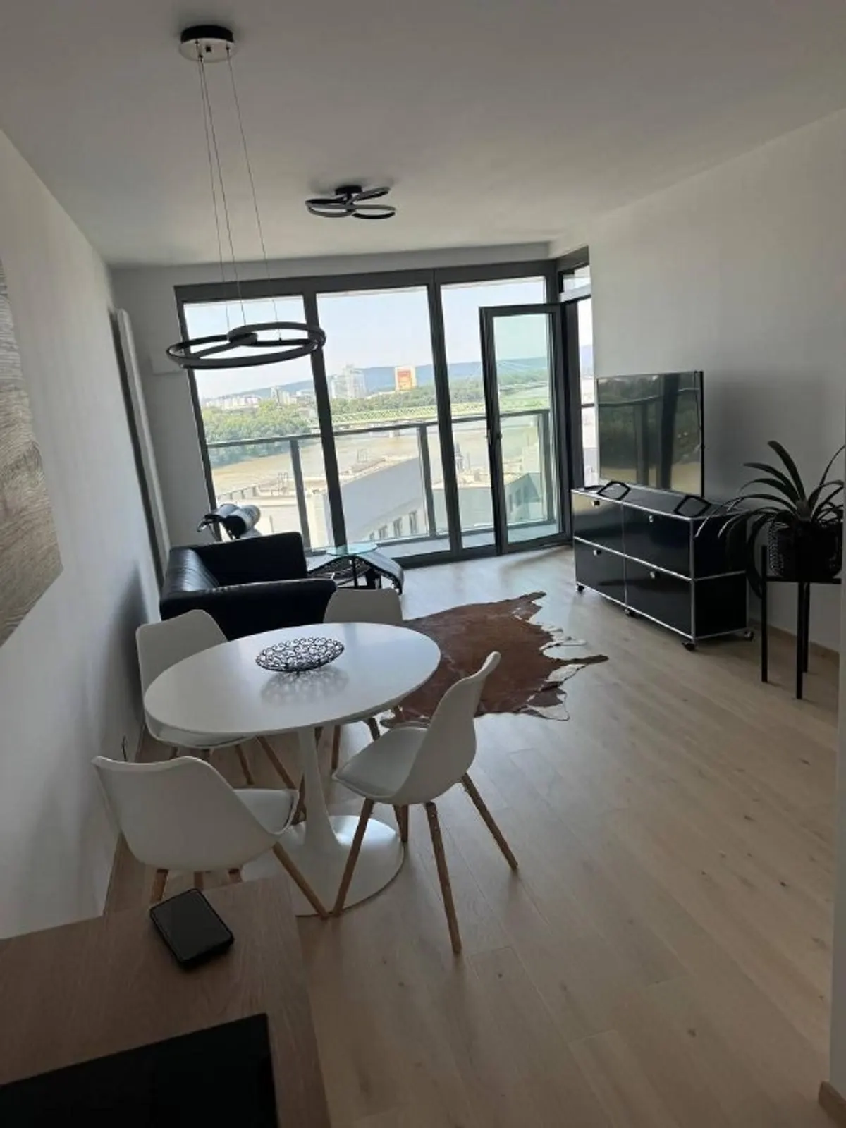 2-комн. квартира 57 м², Eurovea Tower, вид на реку