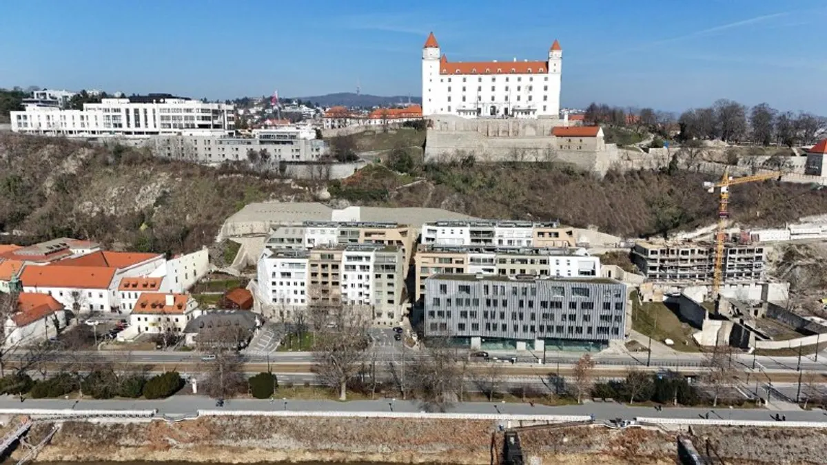 2-комн. квартира, Vydrica, Старый город, вид на Дунай