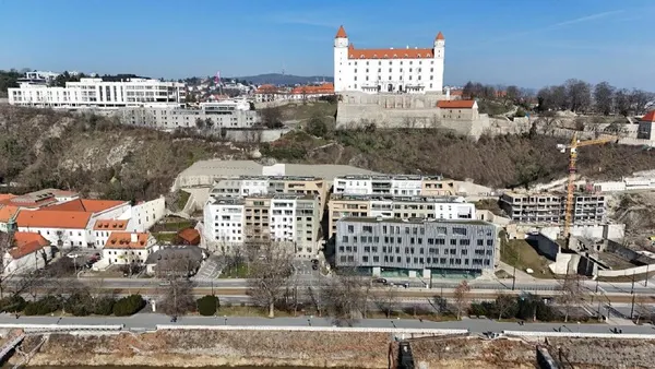 2-комн. квартира, Vydrica, Старый город, вид на Дунай